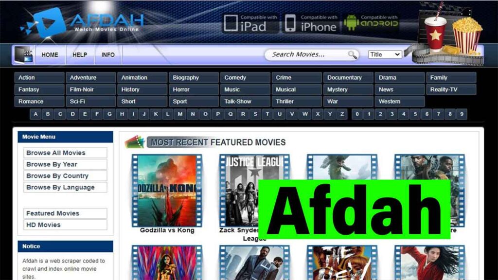 Legal and Illegal Streaming Sites like Afdah to Watch Afdah Movies, Afdah TV