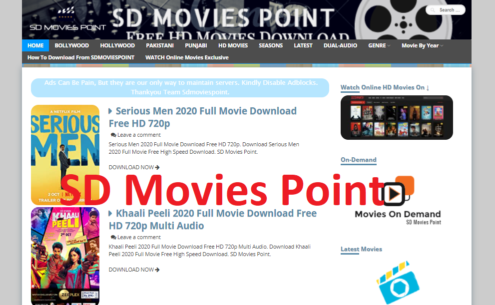 Sdmoviespoint 2021: Download illegally Free Bollywood, Hollywood movies